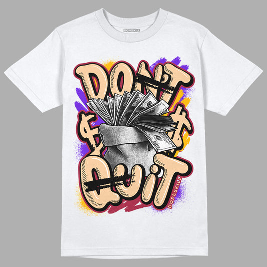 Afrobeats 7s SE DopeSkill T-Shirt Don't Quit Graphic - White