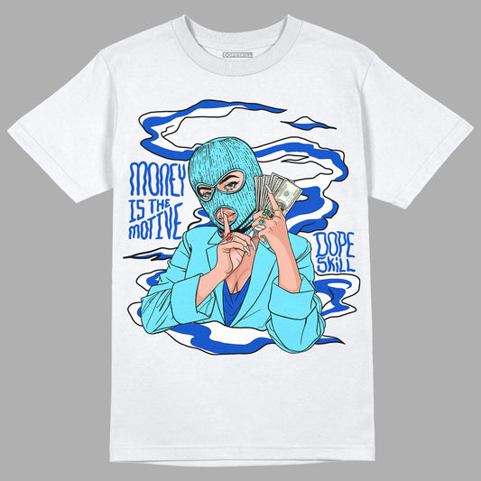 SB Dunk Argon DopeSkill T-Shirt Money Is The Motive Graphic - White 