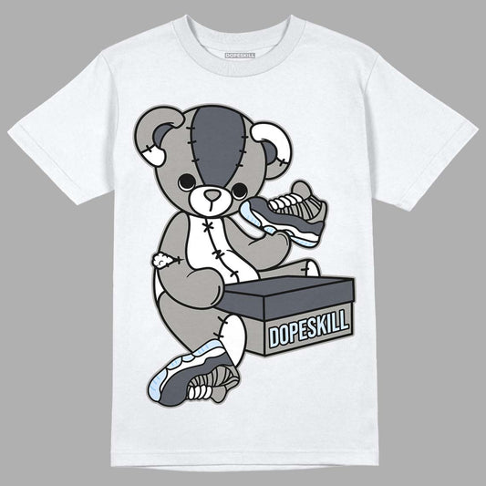 Cool Grey 11s DopeSkill T-Shirt Sneakerhead BEAR Graphic, hiphop tees, grey graphic tees, sneakers match shirt - White