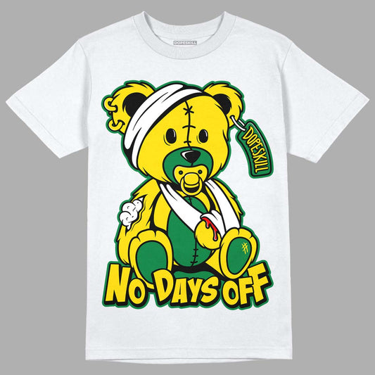 Dunk Low Reverse Brazil DopeSkill T-Shirt Hurt Bear Graphic - White