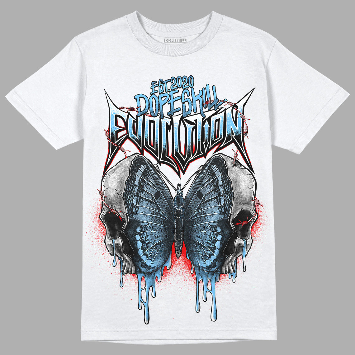 Travis Scott x Jordan 4 Retro 'Cactus Jack' DopeSkill T-Shirt DopeSkill Evolution Graphic Streetwear - White