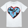 Travis Scott x Jordan 4 Retro 'Cactus Jack' DopeSkill T-Shirt Heart Jordan 4 Graphic Streetwear - White 