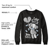 Black Metallic Chrome 6s DopeSkill Sweatshirt Love Sick Graphic