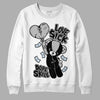 Black Metallic Chrome 6s DopeSkill Sweatshirt Love Sick Graphic - White