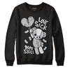 Black Metallic Chrome 6s DopeSkill Sweatshirt Love Sick Graphic - Black