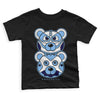 UNC 6s DopeSkill Toddler Kids T-shirt Leather Bear Graphic - Black 