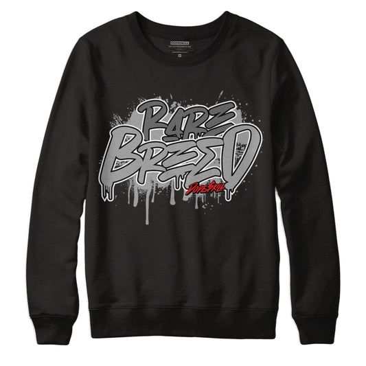Particle Grey 9s DopeSkill Sweatshirt Rare Breed Graphic - Black