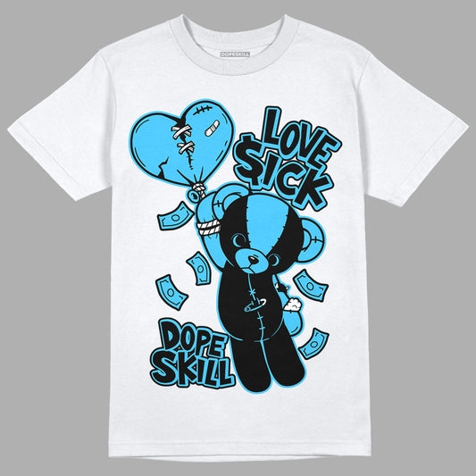 University Blue 13s DopeSkill T-Shirt Love Sick Graphic - White 