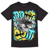 Aqua 5s DopeSkill T-Shirt Don't Quit Graphic - Black