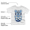 University Blue 6s DopeSkill Toddler Kids T-shirt Leather Bear Graphic