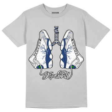 French Blue 13s DopeSkill Light Steel Grey T-shirt Breathe Graphic 