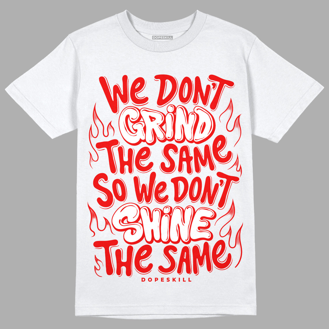 Cherry 11s DopeSkill T-Shirt Grind Shine Graphic - White 