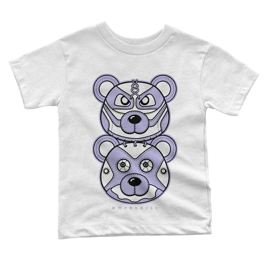 Pure Violet 11s Low DopeSkill Toddler Kids T-shirt Leather Bear Graphic