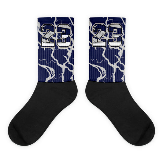 Jordan 1 Hi ’85 Georgetown Dopeskill Socks Thunder Graphic