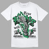 Jordan 1 Low Lucky Green DopeSkill T-Shirt True Love Will Kill You Graphic Streetwear - White