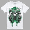 Jordan 1 Low Lucky Green DopeSkill T-Shirt DopeSkill Evolution Graphic Streetwear - White