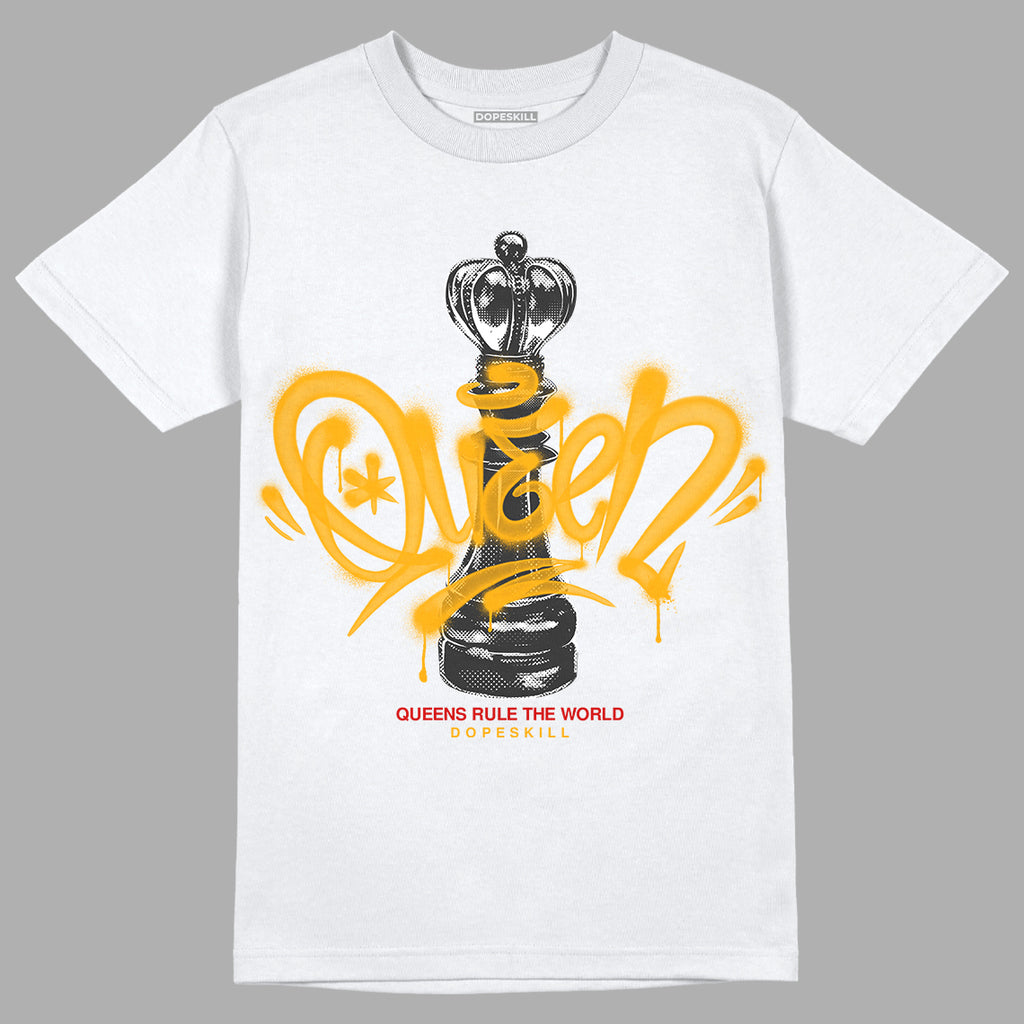 Jordan 7 Citrus DopeSkill T-Shirt Queen Chess Graphic Streetwear - White