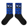 AJ 5 Racer Blue Dopeskill Socks Thunder Graphic