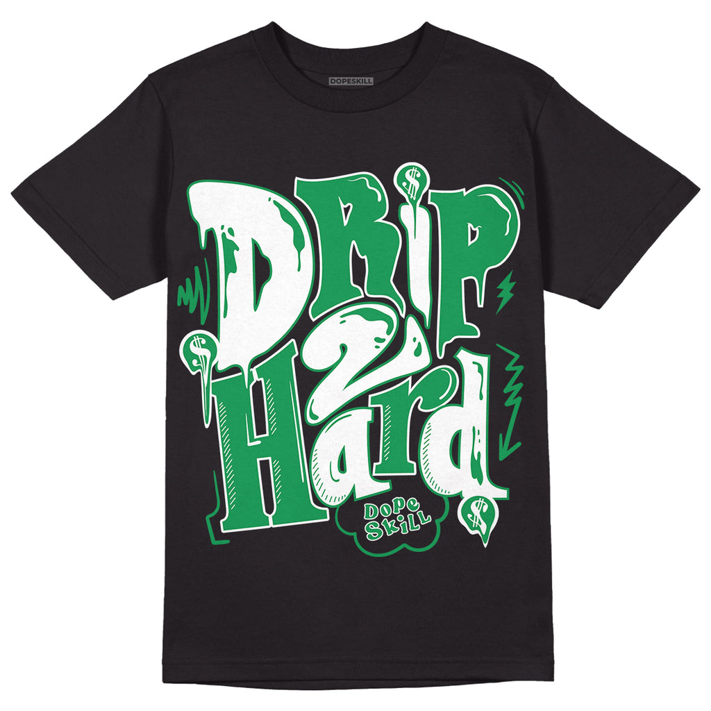 Jordan 6 Rings "Lucky Green" DopeSkill T-Shirt Drip Too Hard Graphic Streetwear - Black