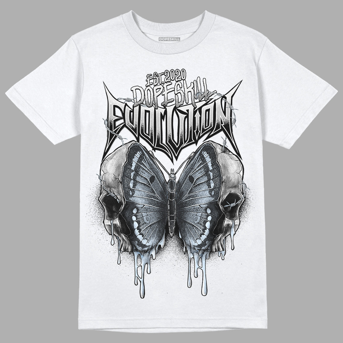 Black Metallic Chrome 6s DopeSkill T-Shirt DopeSkill Evolution Graphic - White