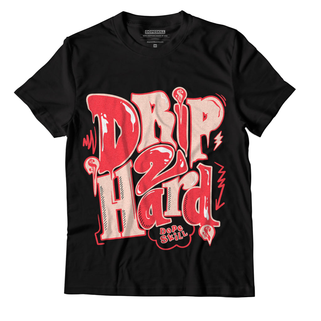 Jordan 6 Low Atmosphere DopeSkill T-Shirt Drip Too Hard Graphic - Black 