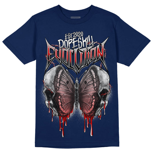 Midnight Navy 4s DopeSkill Midnight Navy T-shirt DopeSkill Evolution Graphic