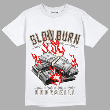 Jordan 1 Low OG “Reverse Mocha” DopeSkill T-Shirt Slow Burn Graphic - White