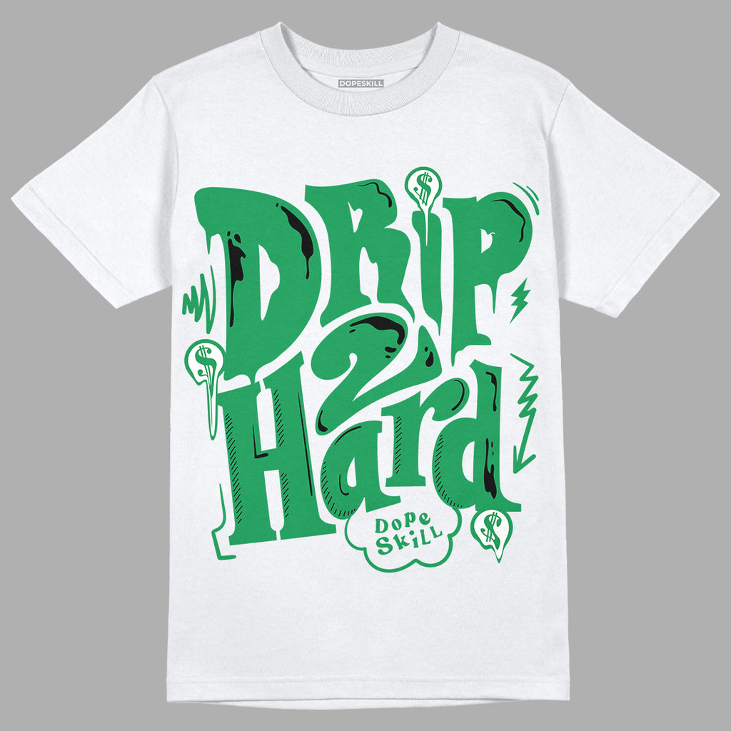 Jordan 6 Rings "Lucky Green" DopeSkill T-Shirt Drip Too Hard Graphic Streetwear - White
