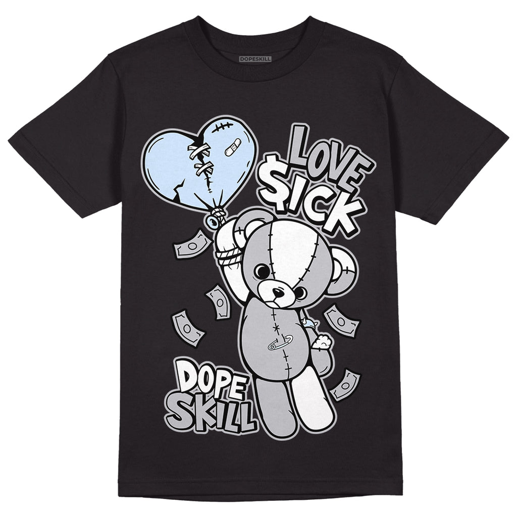Jordan 11 Retro Low Cement Grey DopeSkill T-Shirt Love Sick Graphic Streetwear - Black