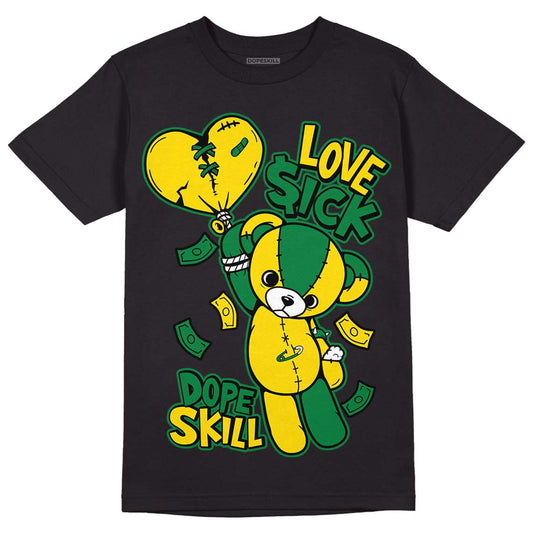 Dunk Low Reverse Brazil DopeSkill T-Shirt Love Sick Graphic - Black