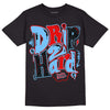 Travis Scott x Jordan 4 Retro 'Cactus Jack' DopeSkill T-Shirt Drip Too Hard Graphic Streetwear - Black 