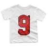 Chile Red 9s DopeSkill Toddler Kids T-shirt No.9 Graphic