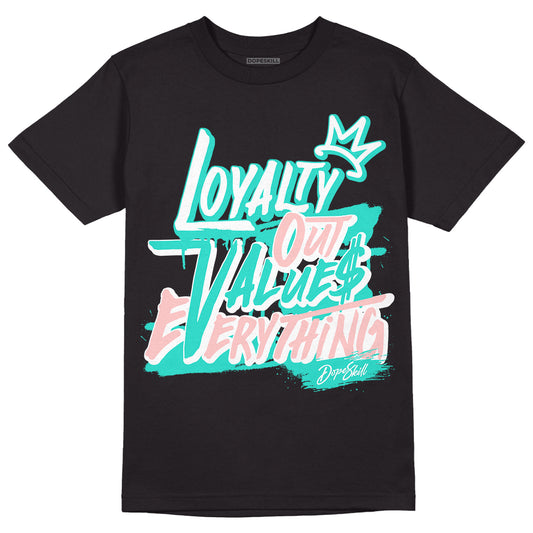 Green Snakeskin Dunk Low DopeSkill T-Shirt LOVE Graphic - Black