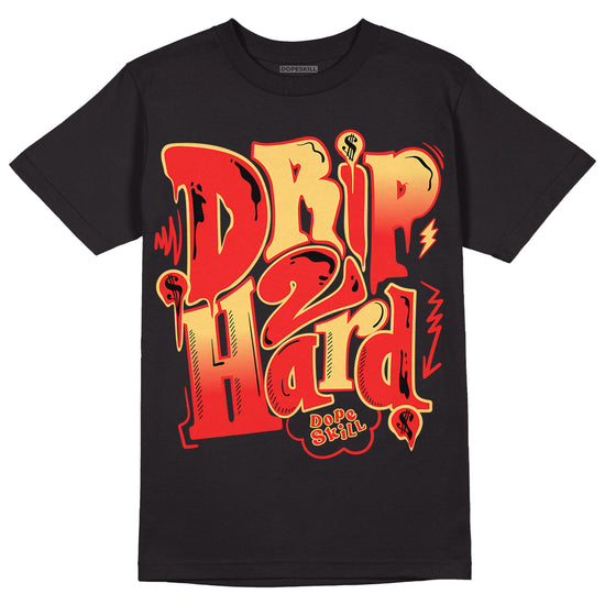 Dunk On Mars 5s DopeSkill T-Shirt Drip Too Hard Graphic - Black