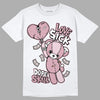 Dunk Low Teddy Bear Pink DopeSkill T-Shirt Love Sick Graphic - White 