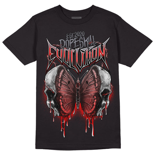 Gym Red 9s DopeSkill T-Shirt DopeSkill Evolution Graphic - Black