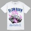 Hyper Royal 12s DopeSkill T-Shirt Slow Burn Graphic - White