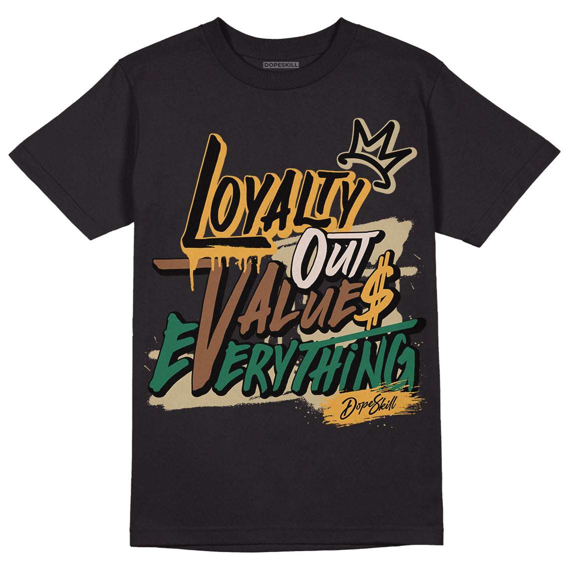 Safari Dunk Low DopeSkill T-Shirt LOVE Graphic - Black 