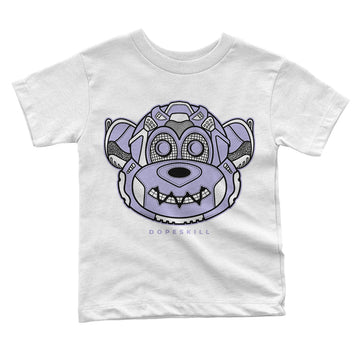 Pure Violet 11s Low DopeSkill Toddler Kids T-shirt Monk Graphic