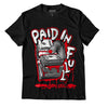 Jordan 1 Heritage DopeSkill T-Shirt Paid In Full Graphic - Black