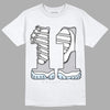 Jordan 11 Retro Low Cement Grey DopeSkill T-Shirt No.11 Graphic Streetwear - White