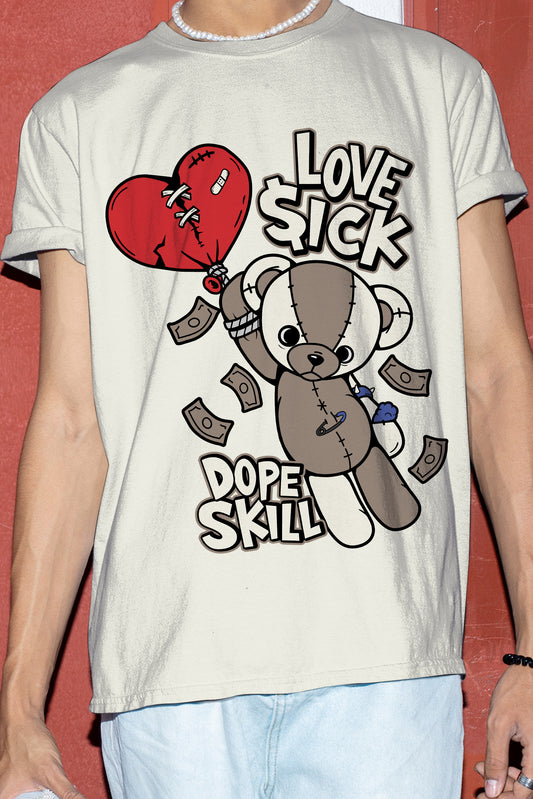 AJ 4 Sail Canvas DopeSkill Sail T-shirt Love Sick Graphic