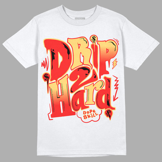 Dunk On Mars 5s DopeSkill T-Shirt Drip Too Hard Graphic - White 