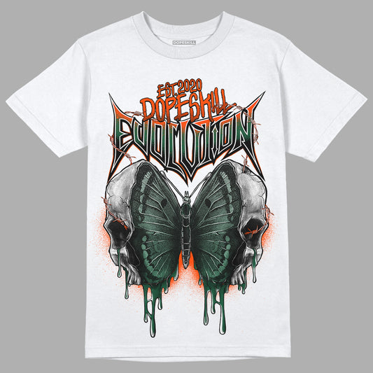 Dunk Low Team Dark Green Orange DopeSkill T-Shirt DopeSkill Evolution Graphic - White