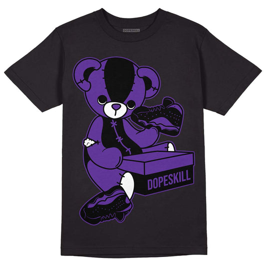 Court Purple 13s DopeSkill T-Shirt Sneakerhead BEAR Graphic - Black