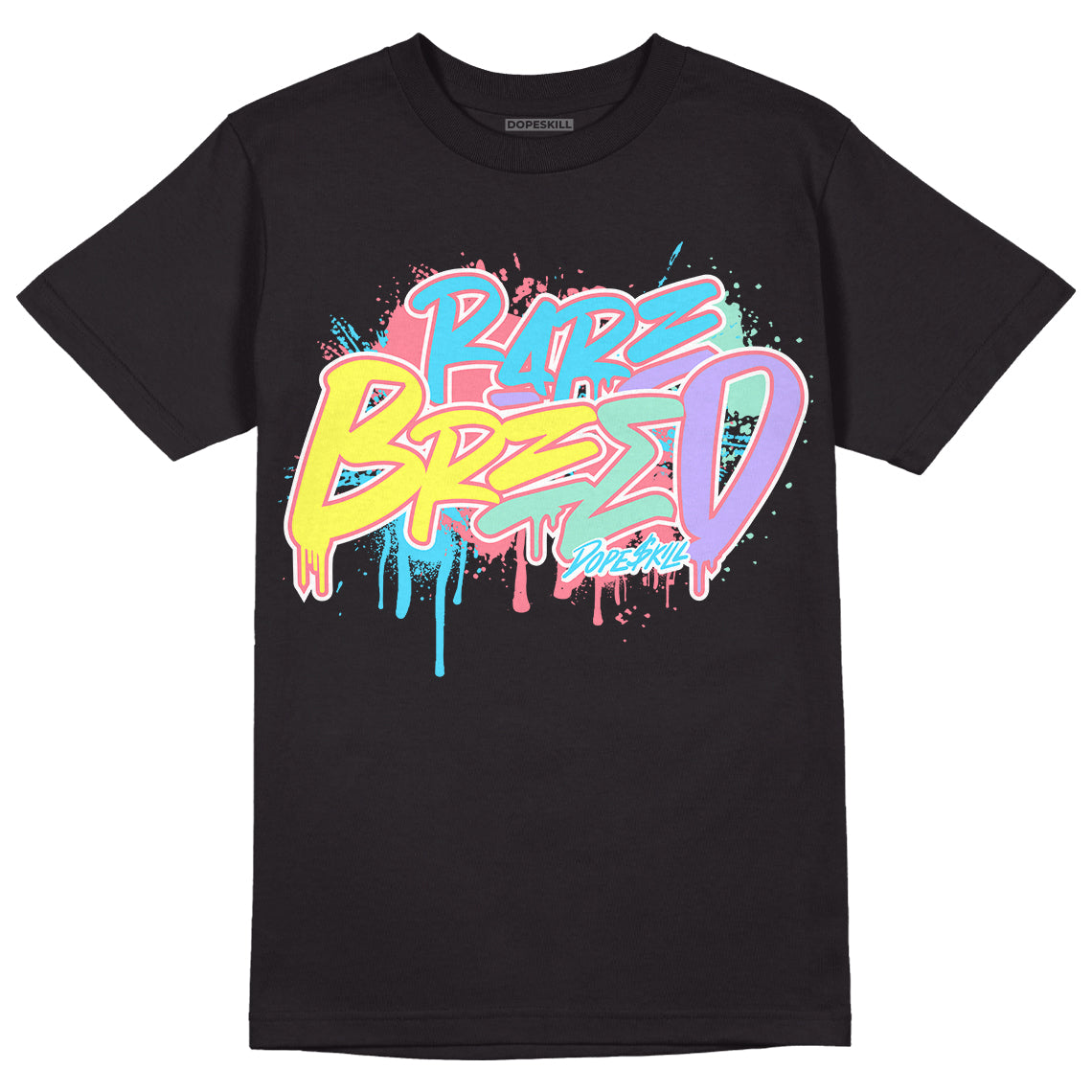 Candy Easter Dunk Low DopeSkill T-Shirt Rare Breed Graphic - Black