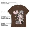 AJ 3 Neapolitan DopeSkill Dark Mocha T-shirt Love Sick Graphic