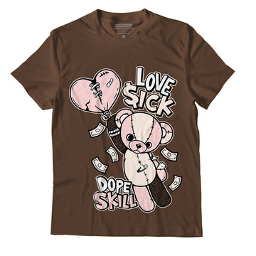 Jordan 3 Neapolitan DopeSkill Dark Mocha T-shirt Love Sick Graphic