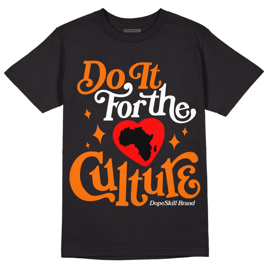 Wmns Dunk Low 'Magma Orange DopeSkill T-Shirt Do It For The Culture Graphic Streetwear - Black