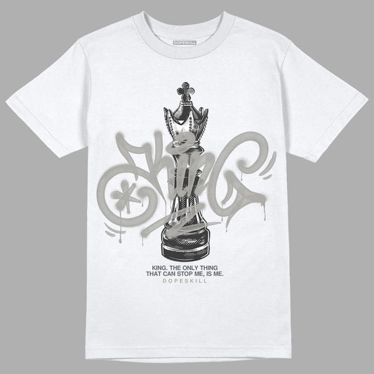 Jordan 11 Cool Grey DopeSkill T-Shirt King Chess Graphic Streetwear - White